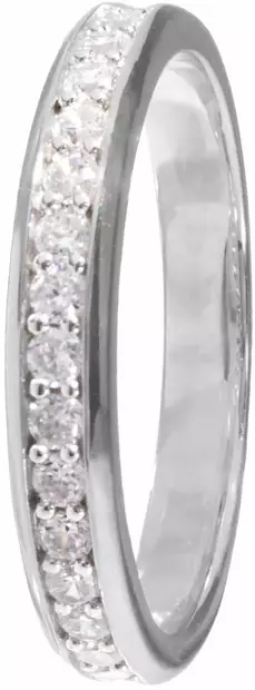 Novara zirkon sormus CR10356 - Hopeiset sormukset - CR10356-165 - 1