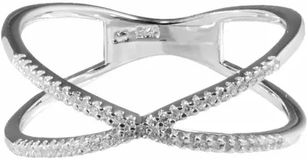 Padova II hopeasormus CR70600 - Hopeiset sormukset - CR70600-1625 - 1