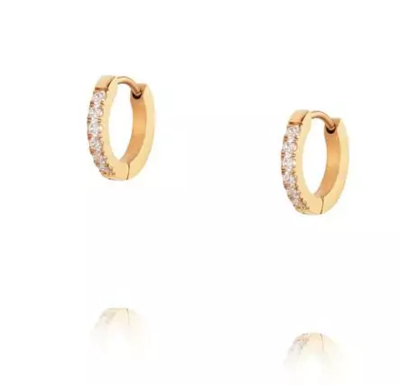 Mockberg Shiny gold hoops small MO585 - Teräksiset korvakorut - MO585 - 1