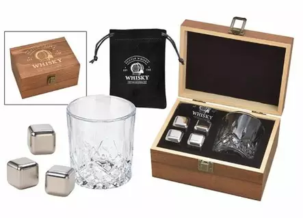 Whisky lasi ja ter=C3=A4ksiset j=C3=A4=C3=A4palat Z965 - Taskumatit - Z965 - 1