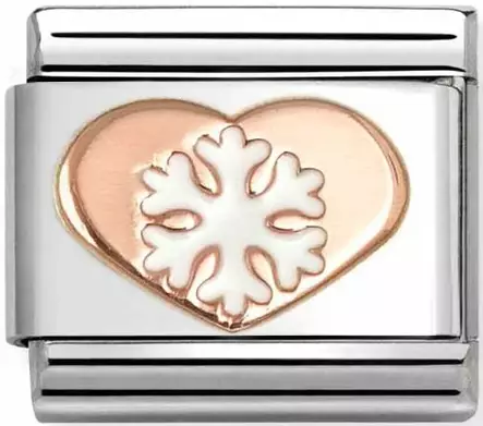 Nomination Lumihiutale sydän punakulta - Composable Classic - 430202-45 - 1