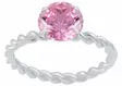 Hopeinen Kierresormus Zirkonialla Y2653 -  -  - 1
