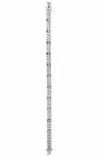 Hopeinen tennisrannekoru C10064-185 -  -  - 1