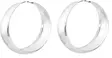 Levenevä korvarenkaat 8-12x35mm - Hopeiset korvakorut - H3025 - 1