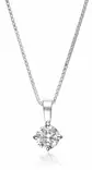 Sif Jacobs Princess round riipus SJ-P6mmRD-CZ-45 - Hopeiset kaulakorut - SJ-P6MMRD-CZ-45 - 1