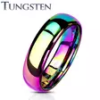 Tungsten Rainbow 6 mm sormus - Kihlasormukset - H06W-6-165 - 1