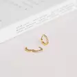 Mockberg Shiny gold hoops small MO585 - Teräksiset korvakorut - MO585 - 3