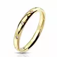 TERÄSSORMUS 10 CZ GOLD -  -  - 1