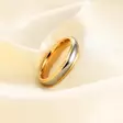 Tungsten Steel Raita sormus 4mm - Sormukset tungsten ja zirkonium - G15-165 - 2
