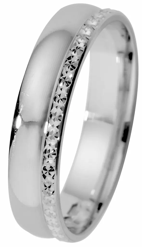 Timanttileikattu sormus 013-926V - Kihlasormukset - 013-926V-155 - 1