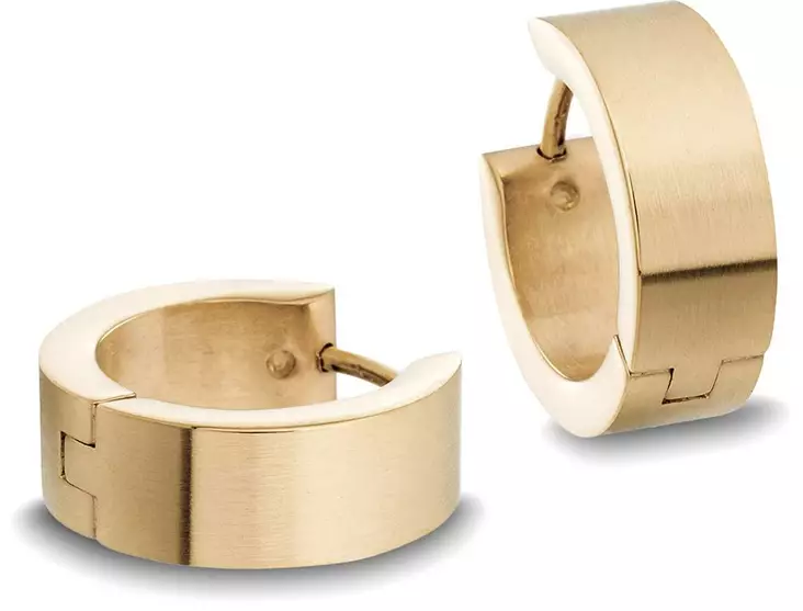 618012-5 Punakullatut korvarenkaat - Teräksiset korvakorut - 618012-5 - 1