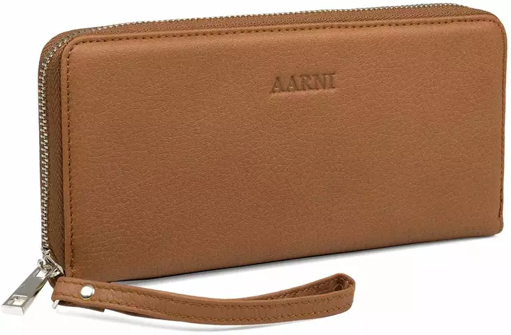 Aarni Clutch lompakko Konjakki hopea - Korttikotelot ja rasiat - AW-CLUTCH5 - 1