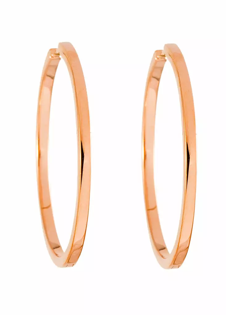 Isot korvarenkaat - Hopeiset korvakorut - CKK185 - 1