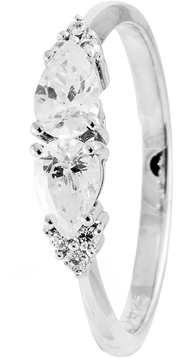  Daniela zirkon sormus CR70204-1725 - Super outlet - hopeasormukset - CR70204-1725 - 1