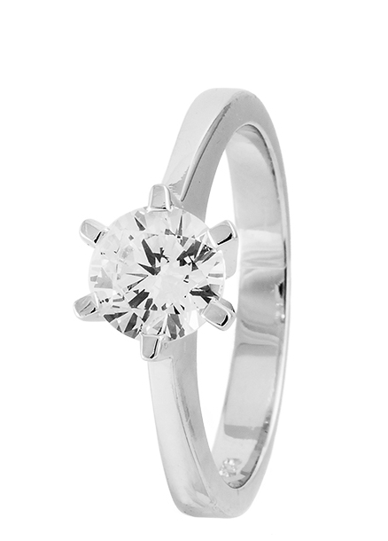 Dawn hopeinen zirkonsormus - OUTLET Hopeasormukset - CR10474-165 - 1