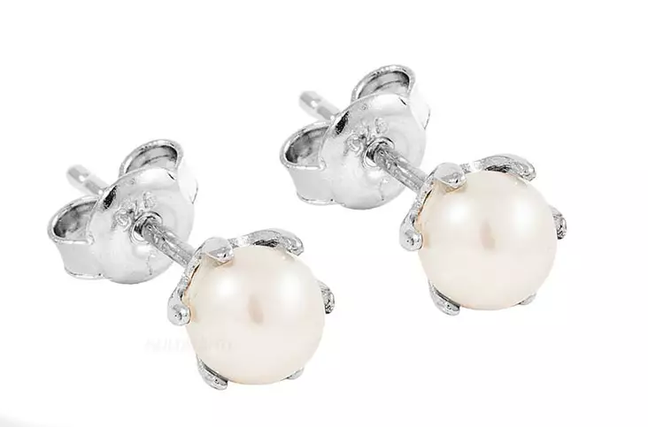 Hopeiset helmikorvakorut C10705 - Hopeiset korvakorut - C10705 - 1