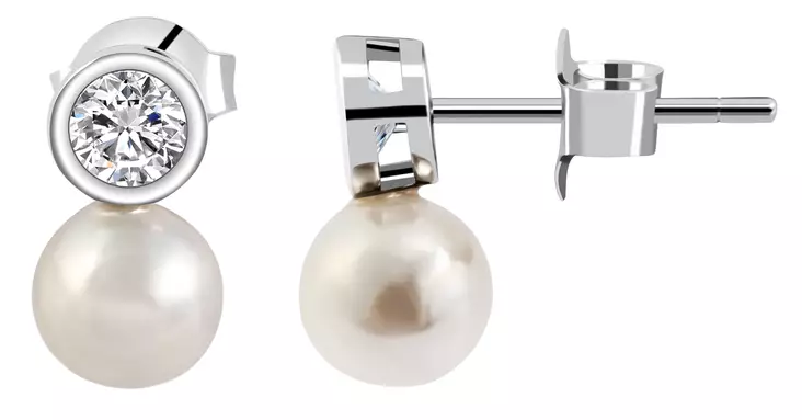 Elen Pearls Garda helmikorvakorut EP025 - Hopeiset korvakorut - EP025 - 1