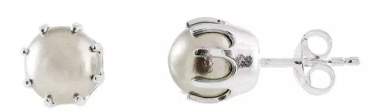 Helmikorvakorut tummanharmaa H2235 - Hopeiset korvakorut - H2235 - 1