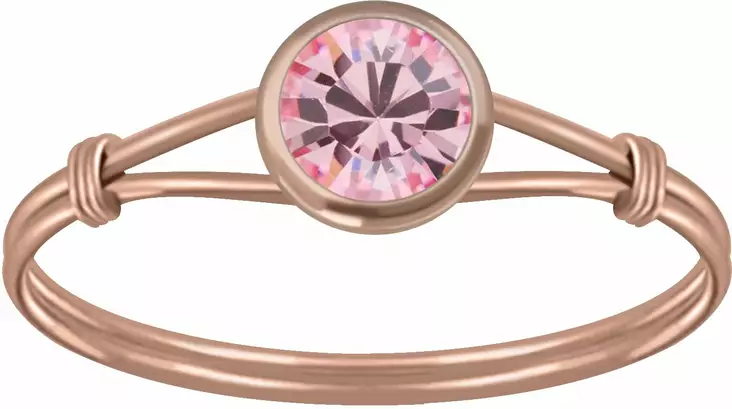 Hopeasormus Kristallilla Y3460 - Hopeiset sormukset - Y3460165 - 1