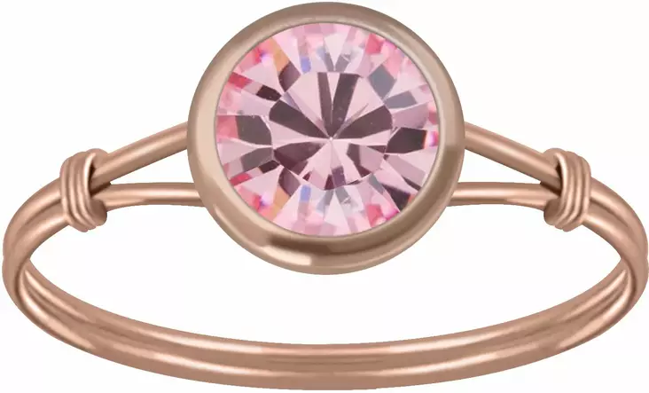 Hopeasormus Kristallilla Y3469 - Hopeiset sormukset - Y3469165 - 1