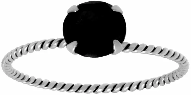 Hopeasormus Yksi kristalli 5 mm Y4692165 - Super outlet - hopeasormukset - Y4692165 - 1