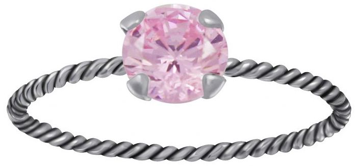 Hopeinen Kierresormus Zirkonialla Y3668 - Hopeiset sormukset - Y3668165 - 1