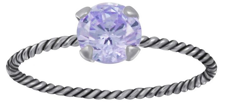 Hopeinen Kierresormus Zirkonialla Y3669 - Hopeiset sormukset - Y3669165 - 1