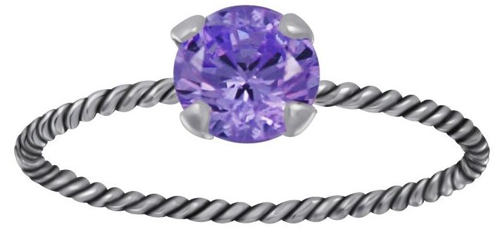 Hopeinen Kierresormus Zirkonialla Y3671 - Hopeiset sormukset - Y3671165 - 1