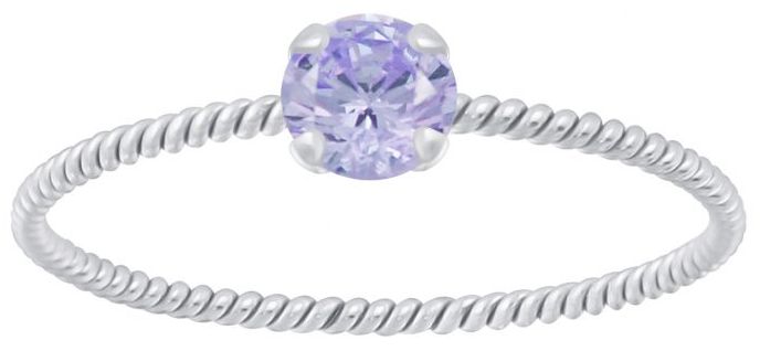 Hopeinen Kierresormus Zirkonialla Y4636 - Super outlet - hopeasormukset - Y4636165 - 1