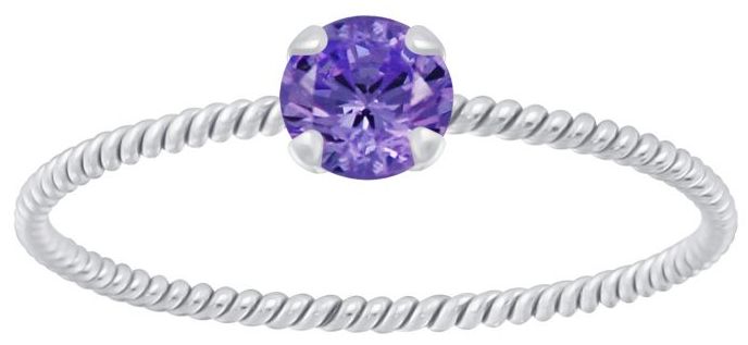 Hopeinen Kierresormus Zirkonialla Y4660 - Super outlet - hopeasormukset - Y4660165 - 1