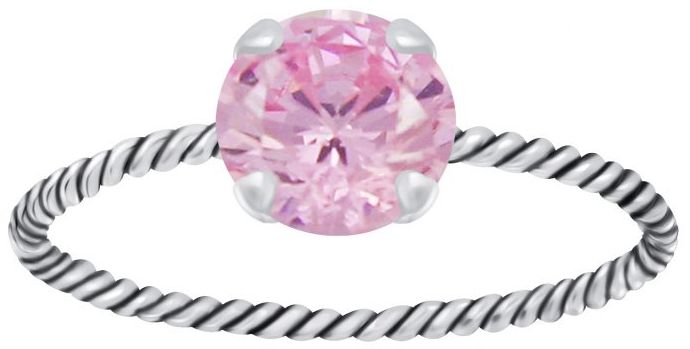 Hopeinen Kierresormus Zirkonialla Y4695 - Super outlet - hopeasormukset - Y4695165 - 1