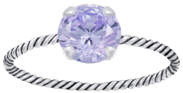 Hopeinen Kierresormus Zirkonialla Y4696 - Super outlet - hopeasormukset - Y4696165 - 1