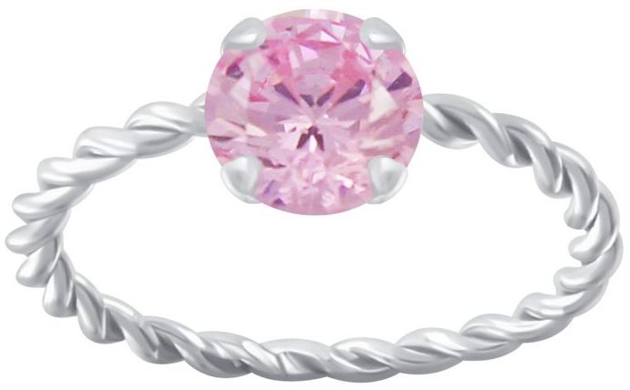 Hopeinen Kierresormus Zirkonialla Y4712 - Super outlet - hopeasormukset - Y4712165 - 1