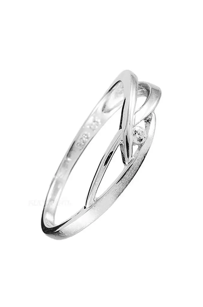 Hopeasormus yksikivinen - Super outlet - hopeasormukset - CR10764-165 - 1