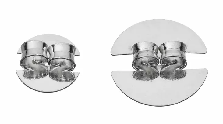 Iso hopeinen korvakorun tausta - Korujen varaosat - 137015 - 1