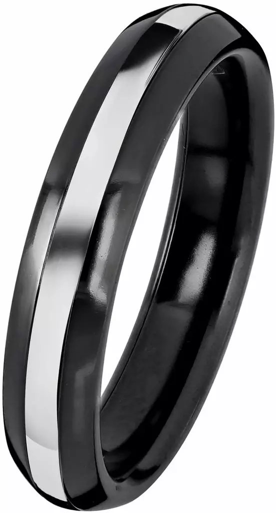 Kohinoor Black Duetto kihlasormus, valkokulta - Kihlasormukset - 006-093V-155 - 1
