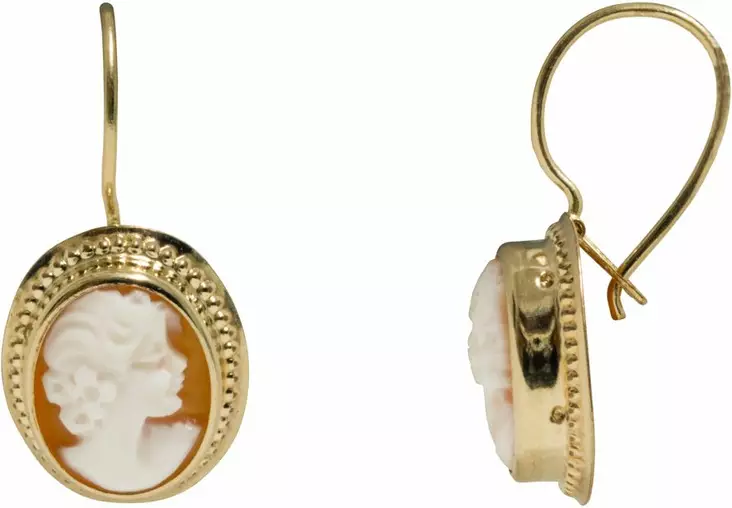 Kame koukku 8x10mm K40075 - Kultaiset korvakorut - K40075 - 1