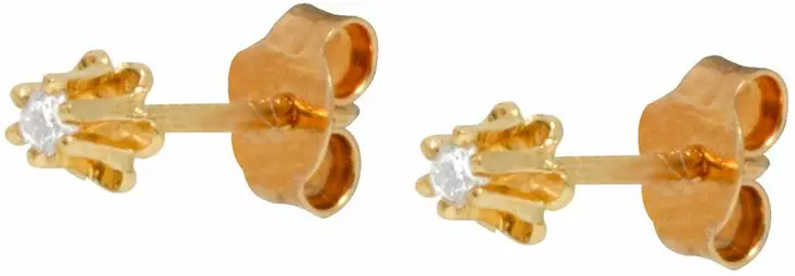 Kultaiset korvakorut=20 - Timanttikorvakorut - 4281005 - 1