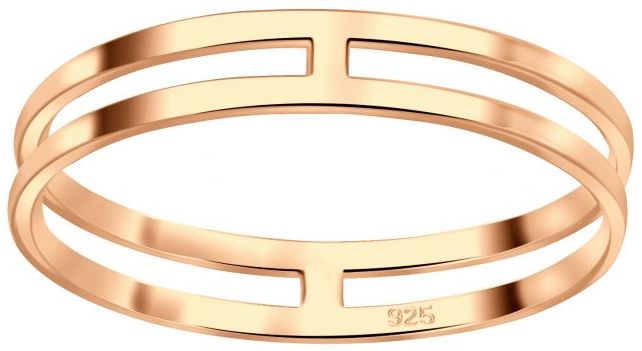 Kullattu Hopeasormus Tupla Y6264 - Hopeiset sormukset - Y6264165 - 1