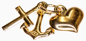 Kultainen Usko Toivo Rakkaus-riipus K10135 - Kultaiset riipukset - K10135 - 1