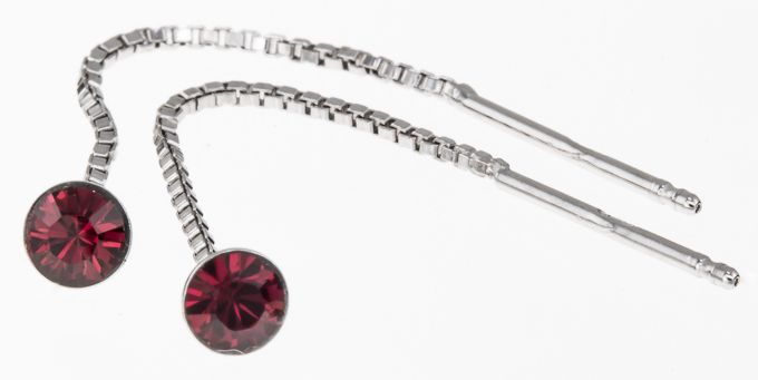 L=C3=A4pivedett=C3=A4v=C3=A4t zirkonikorvakorut RHK345 - Hopeiset korvakorut - RHK345 - 1