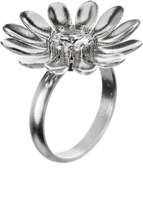 Lempikoru Kukkanen sormus, Kirkas - Hopeiset sormukset - 3607601155 - 1