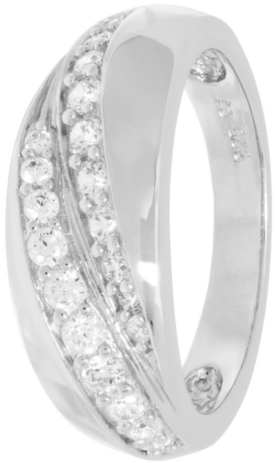 Lucca hopeasormus Zirkonit CR52725 - Hopeiset sormukset - CR52725-165 - 1