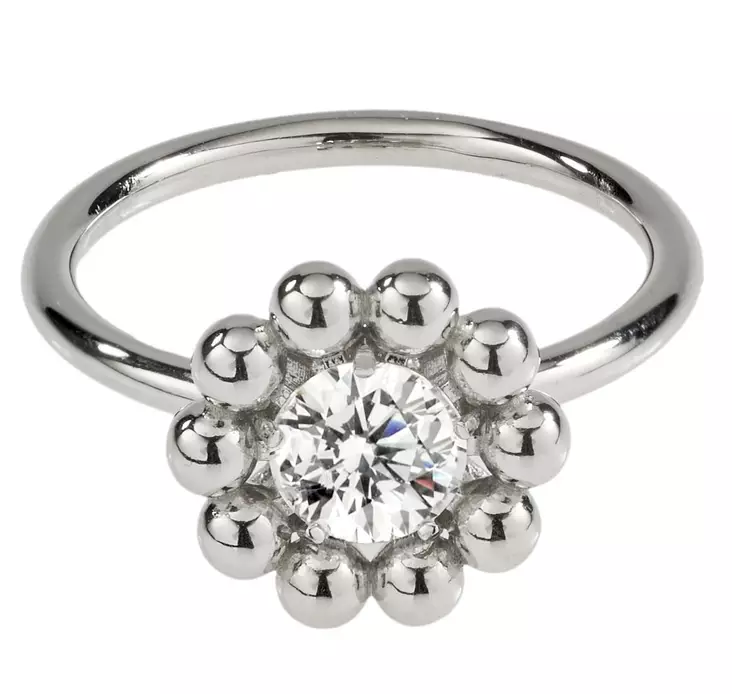 Lumoava Daisy sormus kirkkaalla zirkonilla L52228130 - Hopeiset sormukset - L52228130155 - 1