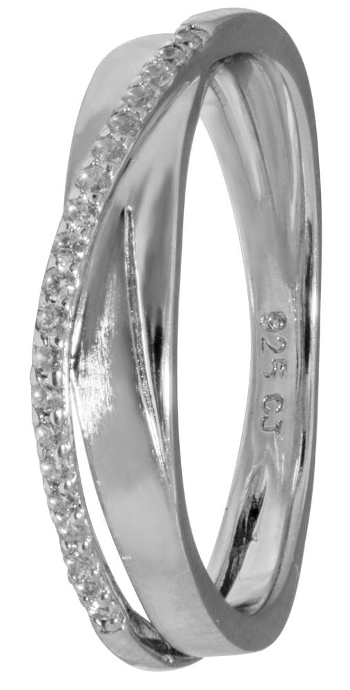 Mariaana hopeasormus zirkoneilla CR10856-165 - Hopeiset sormukset - CR10856-165 - 1