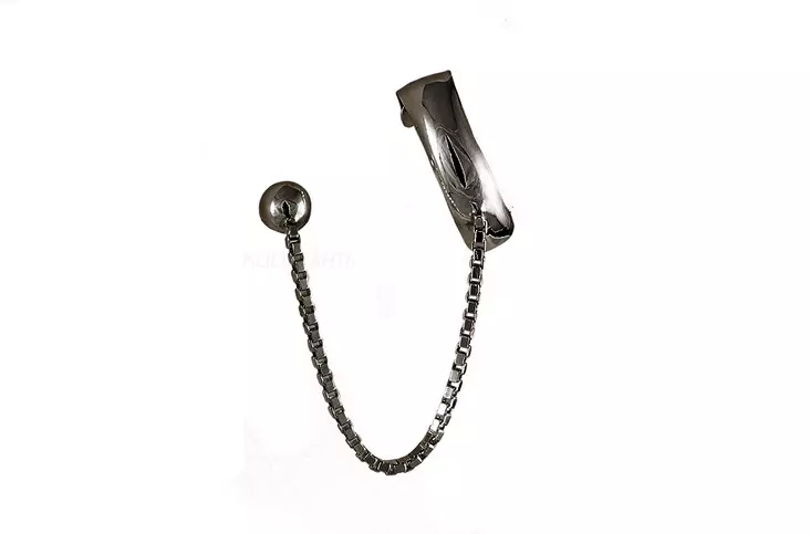 Mustaksi oksidoitu ketjukorvakoru - OUTLET korvakorut - 5135275 - 1