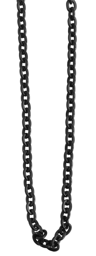 Ter=C3=A4sketju papu musta SH501 - Teräksiset kaulakorut - SH501-45 - 1