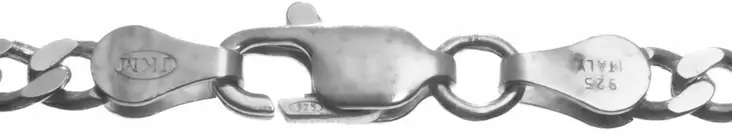 Hopeinen panssariketju 3,6mm H610 - Hopeiset kaulakorut - H610-45 - 1