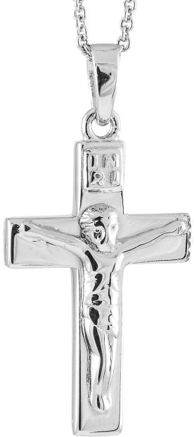 Risti Krusifiksi C10017 - Rippiristi hopea - C10015 - 1