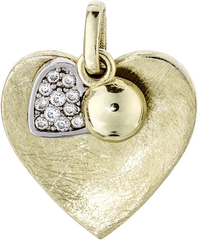 Sydänriipus zirkoneilla 9K282065 - Ystävänpäivä - 9K282065 - 1